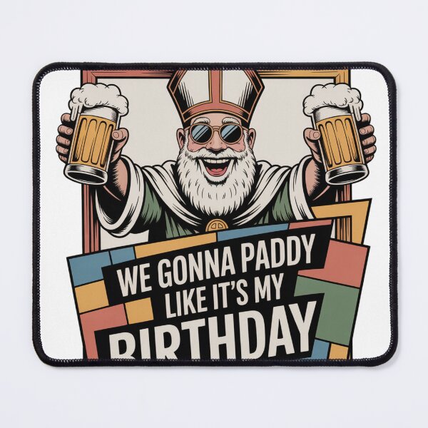 Item preview, Cubist Saint Patrick Party with Beer Mugs designed and sold by Bloomkept.