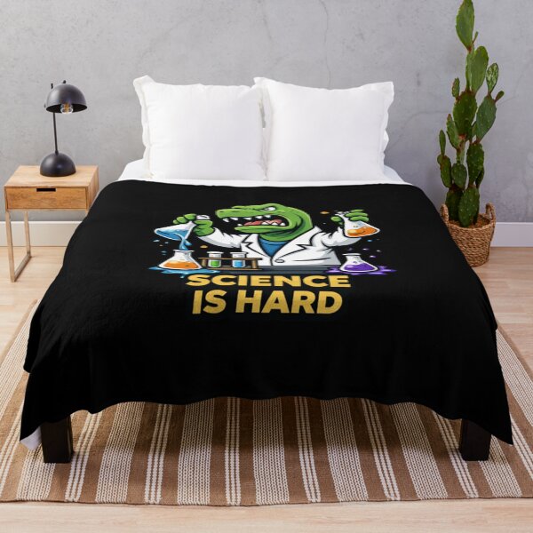 Item preview, Funny Dinosaur Scientist Shirt Science Is Hard Humor designed and sold by Motivora.