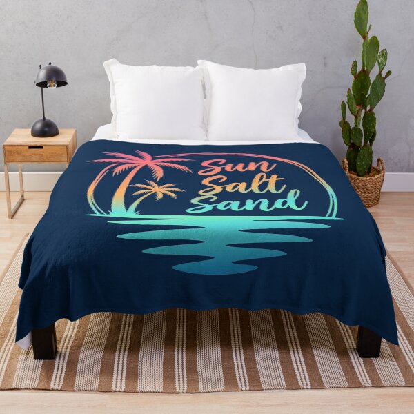 Artikelvorschau, Strandabzeichen-Design mit Sonne, Salz und Sand – Ästhetischer Logo-Stil im Stil eines tropischen Sonnenuntergangs entworfen und verkauft von KymeraStudio25.