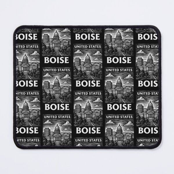 Item preview, Boise USA Linocut Style  designed and sold by Thistle-TShop.