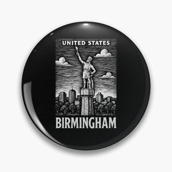 Item preview, Birmingham USA Linocut Style  designed and sold by Thistle-TShop.