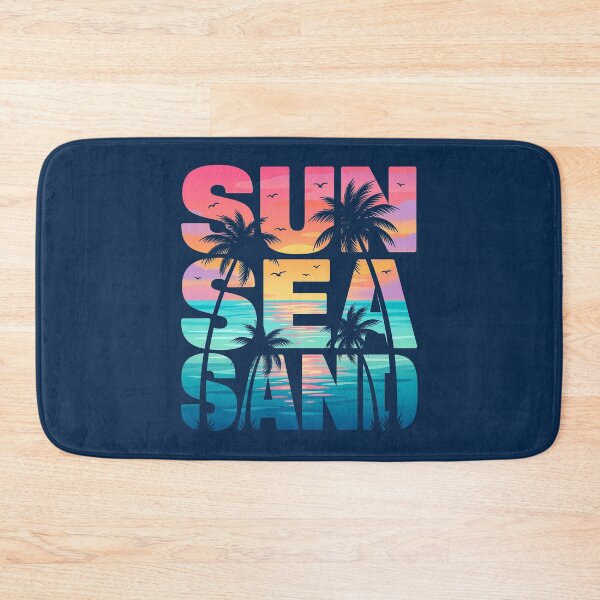 Item preview, Sunset Ocean Typography Design - Tropical Beach Aesthetic - Sun Sea Sand designed and sold by KymeraStudio25.