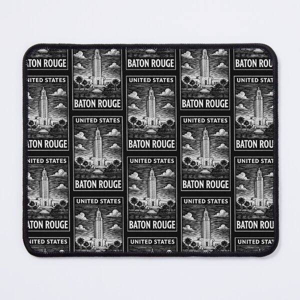 Item preview, Baton Rouge USA Linocut Style  designed and sold by Thistle-TShop.