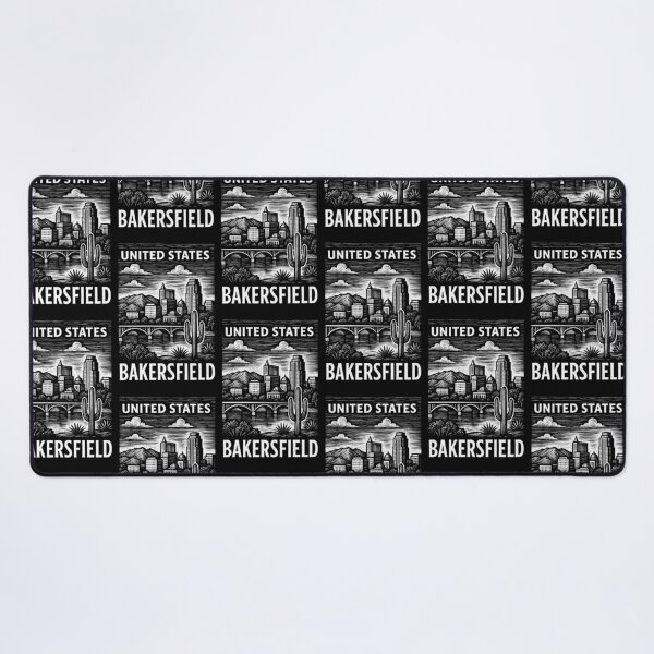 Item preview, Bakersfield USA Linocut Style  designed and sold by Thistle-TShop.