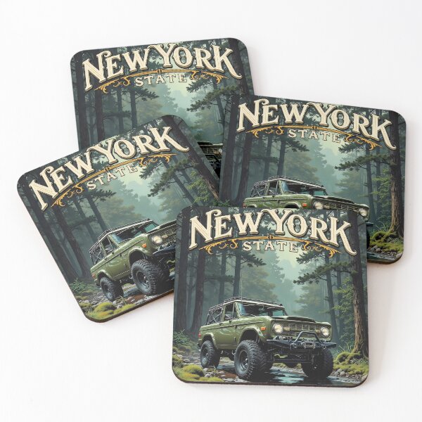 Item preview, New York State Ever Upward Vintage Poster designed and sold by BorgSpareParts.