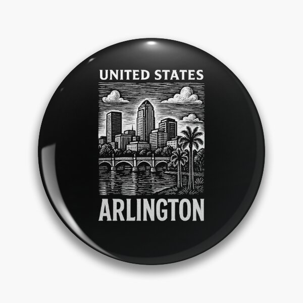 Item preview, Arlington USA Linocut Style  designed and sold by Thistle-TShop.