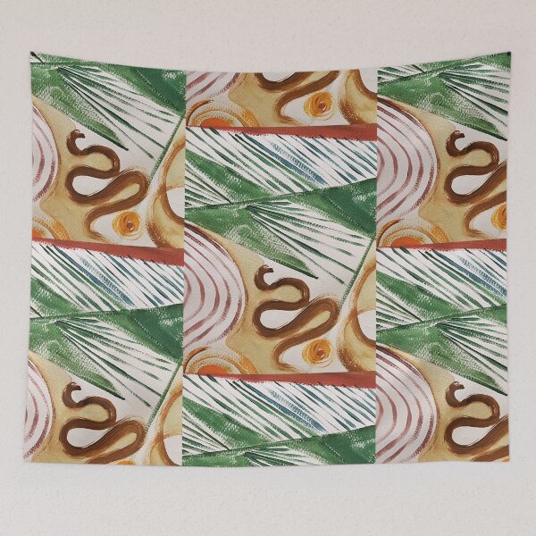 Item preview, Terra e Folha (Earth and Leaf) - Brazilian Modernist Abstract designed and sold by eucacruz.