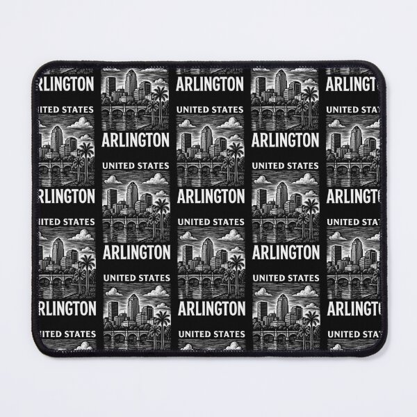 Item preview, Arlington USA Linocut Style designed and sold by Thistle-TShop.
