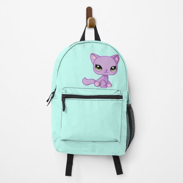 Item preview, littlest pet shop cartoon purple cat designed and sold by trinketgal.