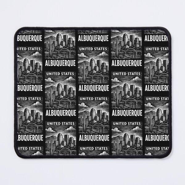 Item preview, Albuquerque USA Linocut Style  designed and sold by Thistle-TShop.