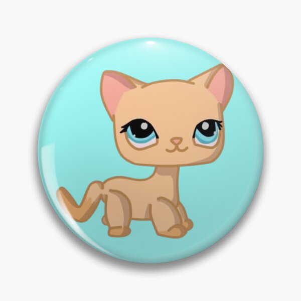 Item preview, littlest pet shop cartoon orange kitty designed and sold by trinketgal.