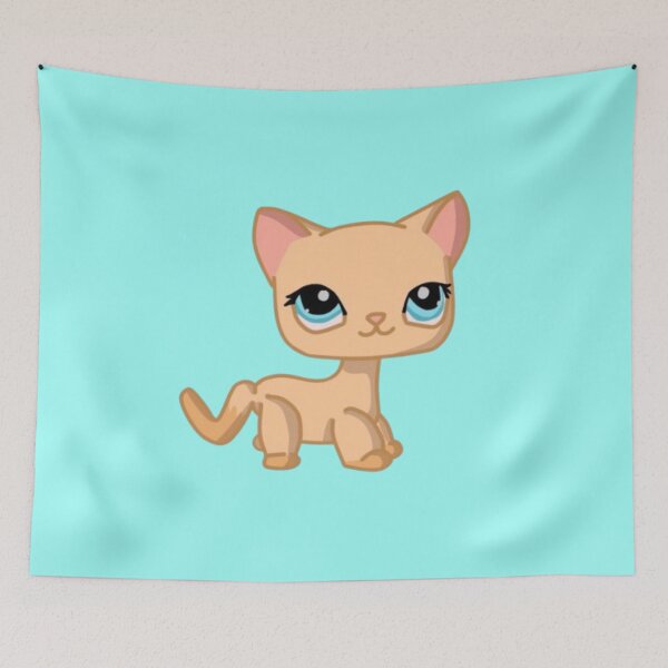 Item preview, littlest pet shop cartoon orange kitty designed and sold by trinketgal.