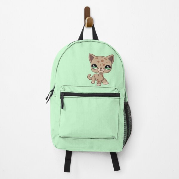Item preview, littlest pet shop cartoon tan spotted kitty designed and sold by trinketgal.