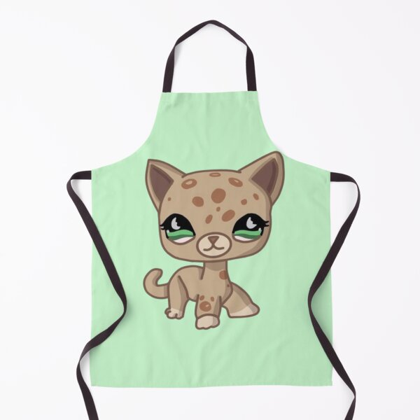 Item preview, littlest pet shop cartoon tan spotted kitty designed and sold by trinketgal.