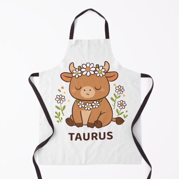 Item preview, Cute Taurus Zodiac Bull illustration designed and sold by MJ ART.