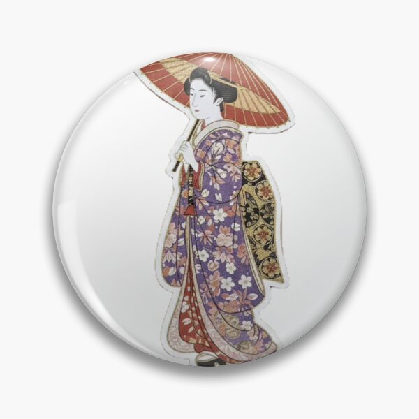 Item preview, Vintage Kimono Lady - Classic Ukiyo-e Style designed and sold by Kokeshidreams.
