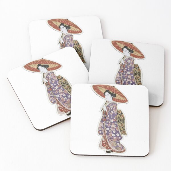 Item preview, Vintage Kimono Lady - Classic Ukiyo-e Style designed and sold by Kokeshidreams.