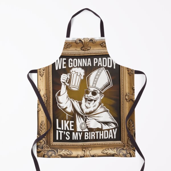 Item preview, Vintage Saint Patrick Oil Painting Beer Toast designed and sold by Bloomkept.