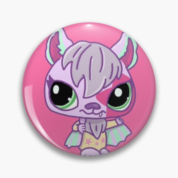 Item preview, littlest pet shop cartoon pastel bat designed and sold by trinketgal.