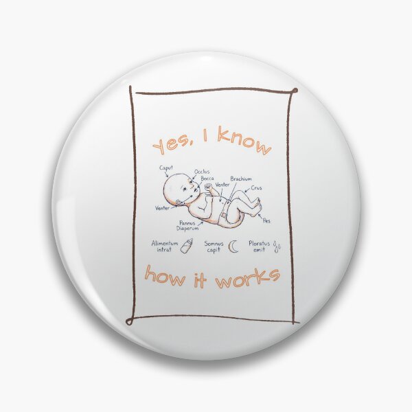 Item preview, "Yes, I Know How It Works" - Baby Diagram designed and sold by LittleKnight.