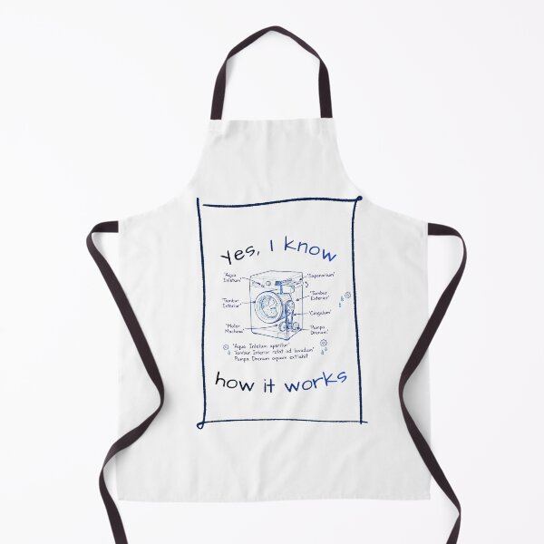 Item preview, "Yes, I Know How It Works" - Washing Machine Diagram designed and sold by LittleKnight.
