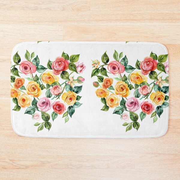 Item preview, Heart Shaped Rose Bouquet - Multi-Color Romantic Floral Art Print designed and sold by DesignArtist.ia.