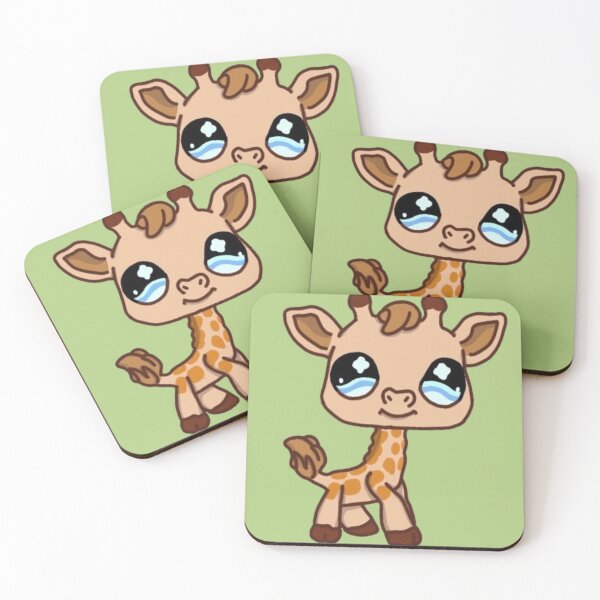 Item preview, littlest pet shop cartoon giraffe designed and sold by trinketgal.