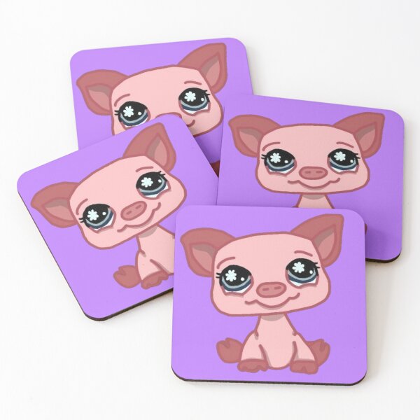 Item preview, littlest pet shop cartoon pig designed and sold by trinketgal.