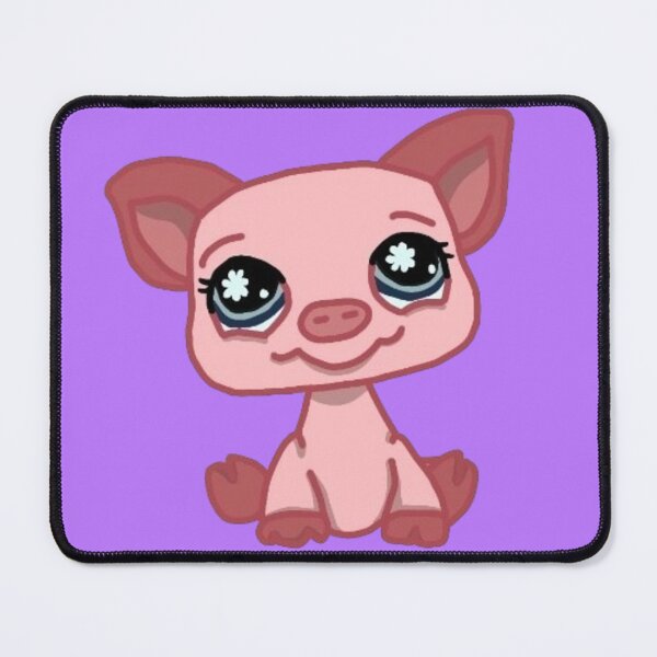 Item preview, littlest pet shop cartoon pig designed and sold by trinketgal.