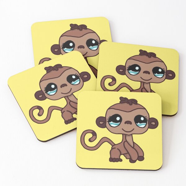 Item preview, littlest pet shop cartoon monkey designed and sold by trinketgal.