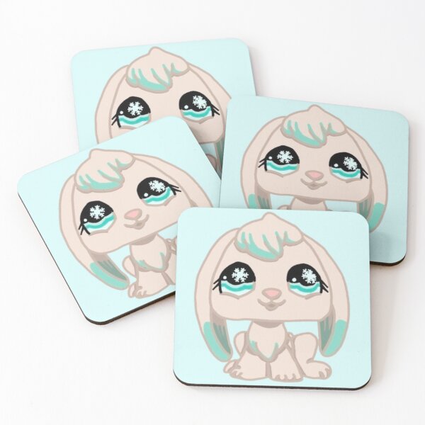 Item preview, littlest pet shop cartoon winter bunny designed and sold by trinketgal.