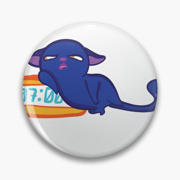 Item preview, Sleepy Cat Alarm Clock Design – Too Early For This – Funny Animal Meme designed and sold by ZYNORAworld.