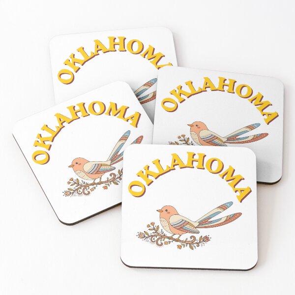 Item preview, Oklahoma Scissor-tailed Flycatcher - Vintage Folk Art Bird designed and sold by PeerMstudio.