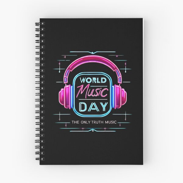 Item preview, Neon World Music – World Music Day Glow Design designed and sold by Art-Arcade6.