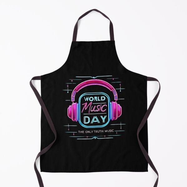 Item preview, Neon World Music – World Music Day Glow Design designed and sold by Art-Arcade6.