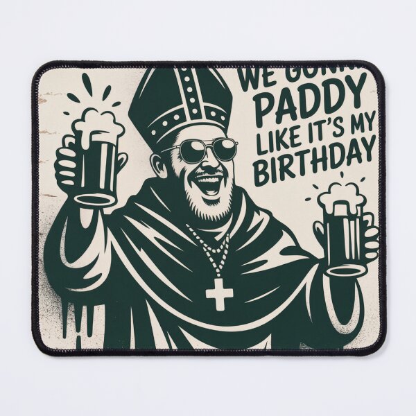 Item preview, Vintage Saint Patrick Stencil Art Beer Toast designed and sold by Bloomkept.