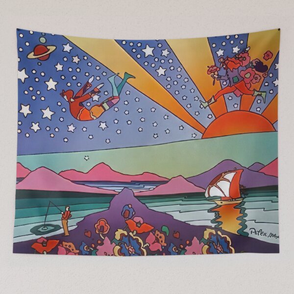 Item preview, peter max (39) - Peter Max Style Psychedelic Pop Art — Bold Colors Cosmic Retro 60s Print designed and sold by KirstenShShop.