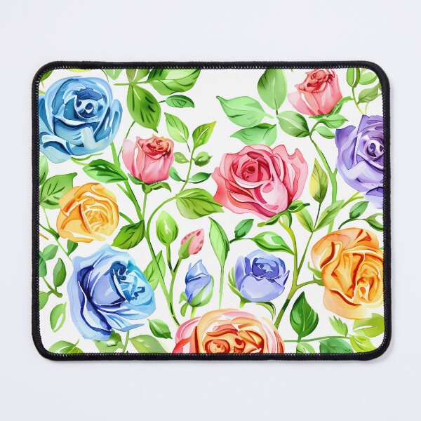 Item preview, Heart Shaped Multi-Color Rose Bouquet - Vibrant Romantic Floral Art Print designed and sold by DesignArtist.ia.