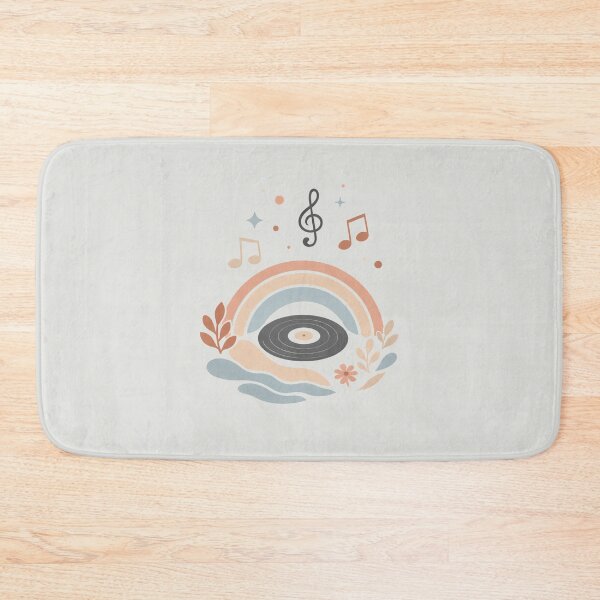 Item preview, Vintage Vinyl Music Aesthetic with Rainbow and Nature Elements designed and sold by Sn1ver.