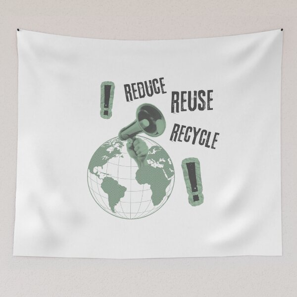 Item preview, reduce, reuse, recycle // earth day designed and sold by zlivy.