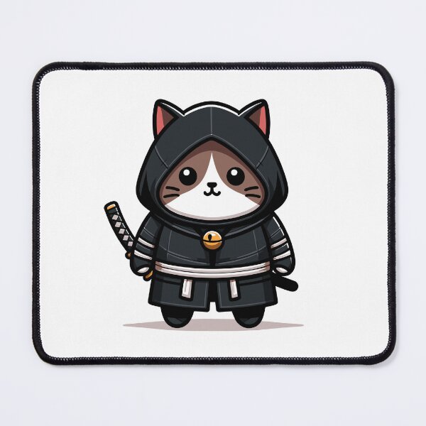 Item preview, Cute Ninja Cat Funny Martial Arts Gift Design designed and sold by CyfroweMysli.