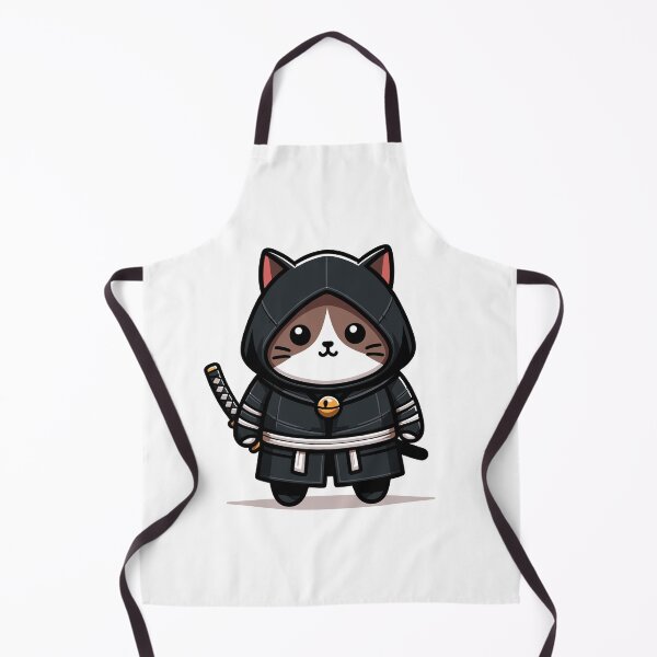 Item preview, Cute Ninja Cat Funny Martial Arts Gift Design designed and sold by CyfroweMysli.