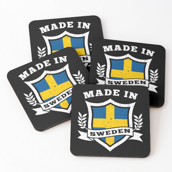 Item preview, Made In Sweden Heritage Crest Flag Design designed and sold by Dmetalx Art Apparel.