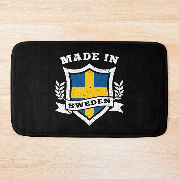Item preview, Made In Sweden Heritage Crest Flag Design designed and sold by Dmetalx Art Apparel.