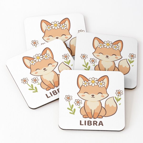 Item preview, Cute Fox Libra Zodiac illustration designed and sold by MJ ART.