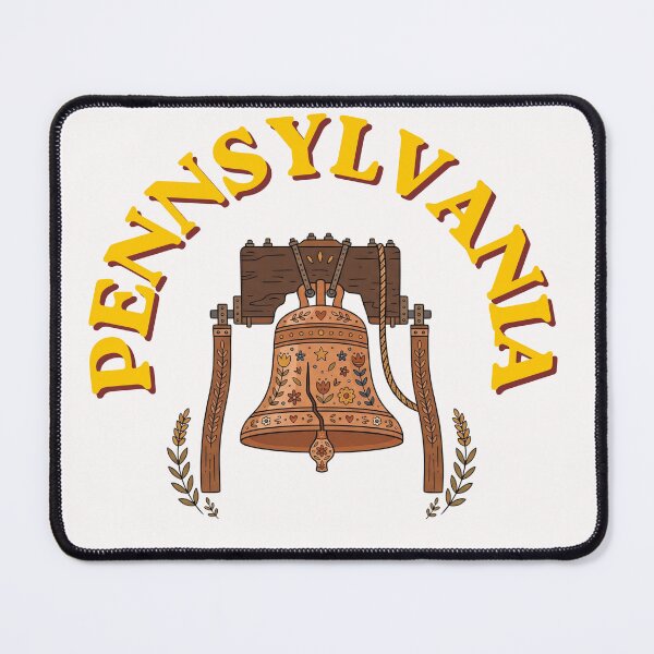 Item preview, Pennsylvania Liberty Bell - Vintage Folk Art Illustration designed and sold by PeerMstudio.