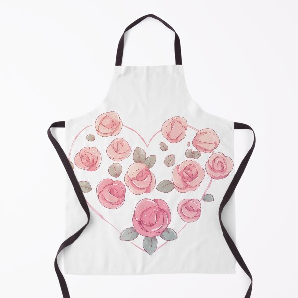 Item preview, Heart Shaped Pink Rose Bouquet - Soft Romantic Floral Art Print designed and sold by DesignArtist.ia.