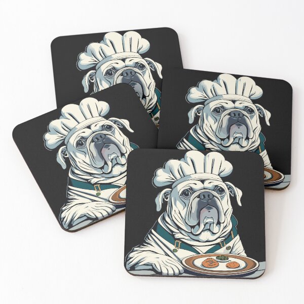 Item preview, Funny Bulldog Chef Cooking Design for Food Lovers designed and sold by CyfroweMysli.