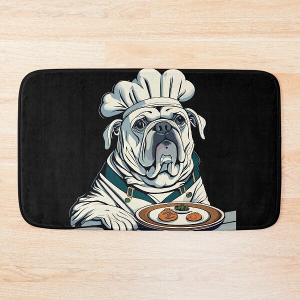 Item preview, Funny Bulldog Chef Cooking Design for Food Lovers designed and sold by CyfroweMysli.