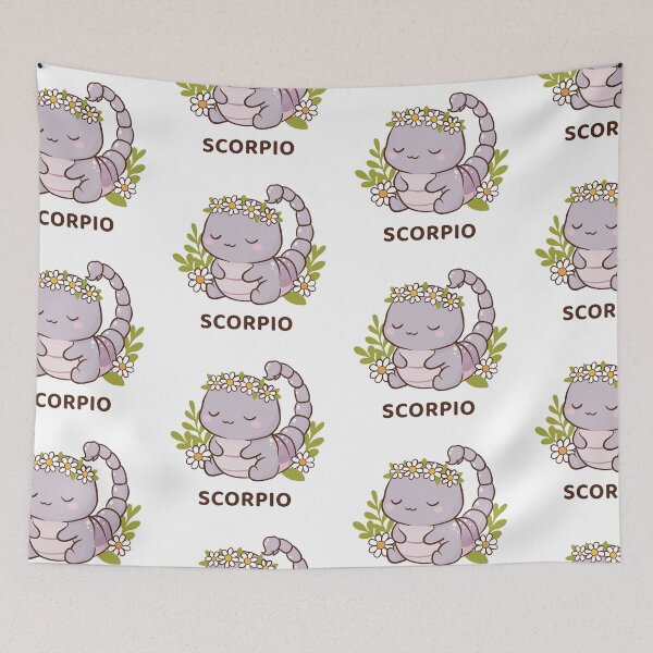 Item preview, Cute Scorpio Zodiac Scorpion illustration designed and sold by MJ ART.